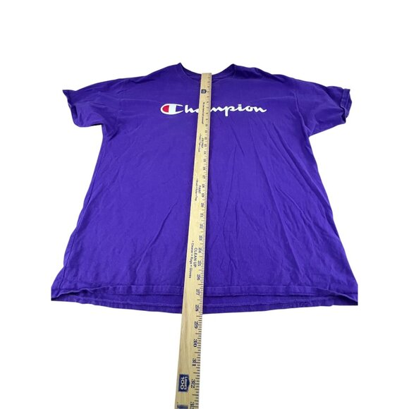 Champion Purple Graphic T-Shirt XL Mens Authentic Athletic Casual Cotton Comfort - Picture 5 of 14